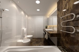 Modern Classic Bath Earth tones Interior Design Blogs