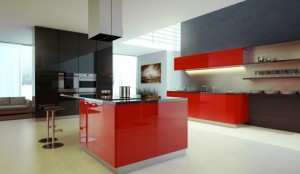 black red kitchen Interior Design Blogs