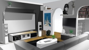 home entertainment system sketch up Interior Design Blogs