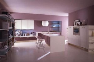 Modern violet and pink kitchen by Cucine Lube 5 Interior Design Blogs