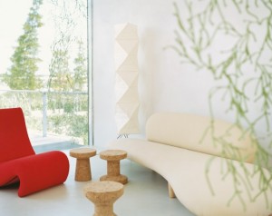 White Cream LIght Modern Curved Sofa Interior Design Blogs