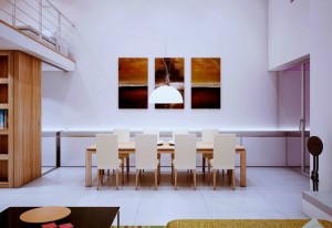 white and wood dining room Interior Design Blogs