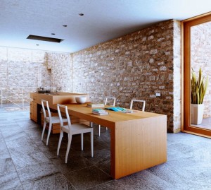 wooden rustic kitchen area Interior Design Blogs