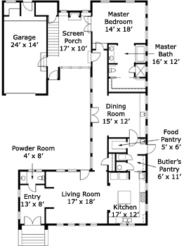 L Shaped House Plans