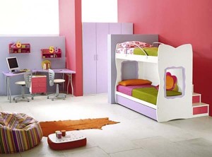 colorful twin beds themes for kids room design idea Interior Design Blogs