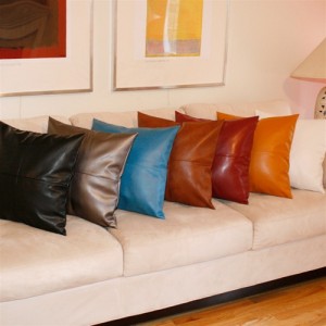 faux leather pillows Interior Design Blogs