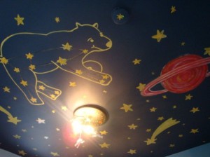 ursa major in the night sky mural 44586 Interior Design Blogs