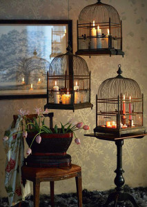 bird cages candle decor Interior Design Blogs