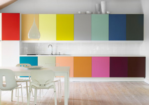 decoration Beautiful Multi colored Kitchen cabinets cool.inspiraton