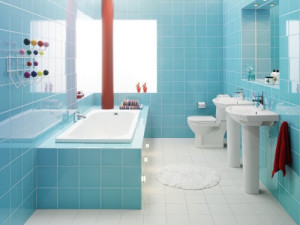 light blue bahtroom design Interior Design Blogs