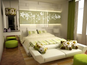 pretty green color bedrooms Interior Design Blogs