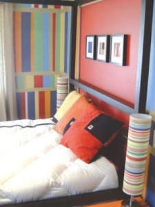 rainbow theme bed cool.inspiraton