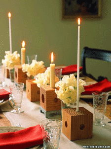 romantic candles dining table decor holiday decoration Interior Design Blogs