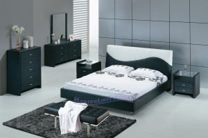 Beautifull black and white bedroom interior design home decorating Interior Design Blogs