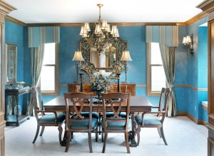 Dining room Decor in a Classic Style and Shades of Blue Interior Design Blogs