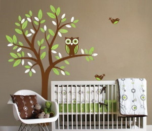 Flying Birds Wall Decals Kids Room bird themed decor