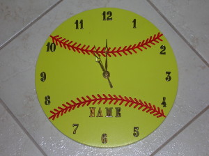 Softball Clock Interior Design Blogs