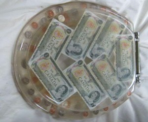 authentic dollar bill and coin money toilet seat 150 richmond 8019639 bathroom