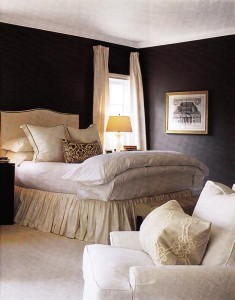 dark bedroom via decorpad Interior Design Blogs