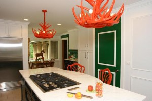 oragne coral chandelier in kitchen decor8 Interior Design Blogs