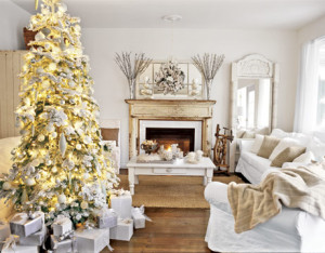 Christmas Tree White Room HTOURS1206 de Interior Design Blogs