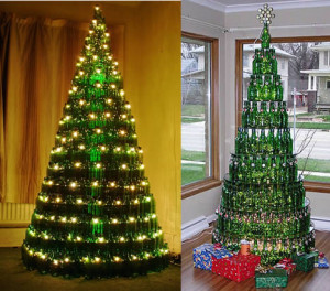 christmas tree recycled bottles christmas