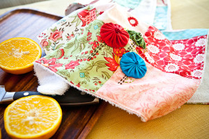 easy sew quilt kitchen towel yo yo 5895 inspiraiton
