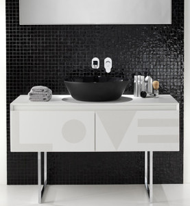 ext amazing bathroom design black white bathroom furniture with geometric forms5 1 Interior Design Blogs