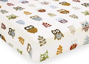 jojo designs night owl crib toddler sheet owl print