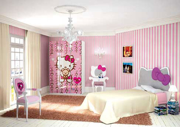 Decorating-Interior-Bedroom-Design-idea-for-girl