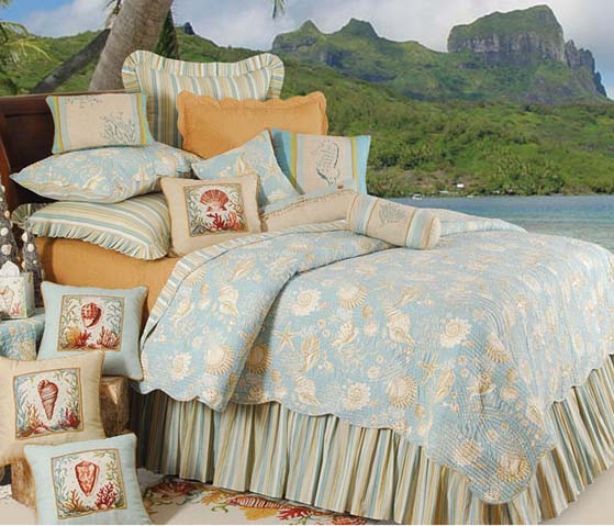 Beach theme bedding is perfect way to welcome spring and summer. Beach ...