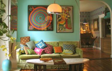 Travel Inspired Living Room (2)