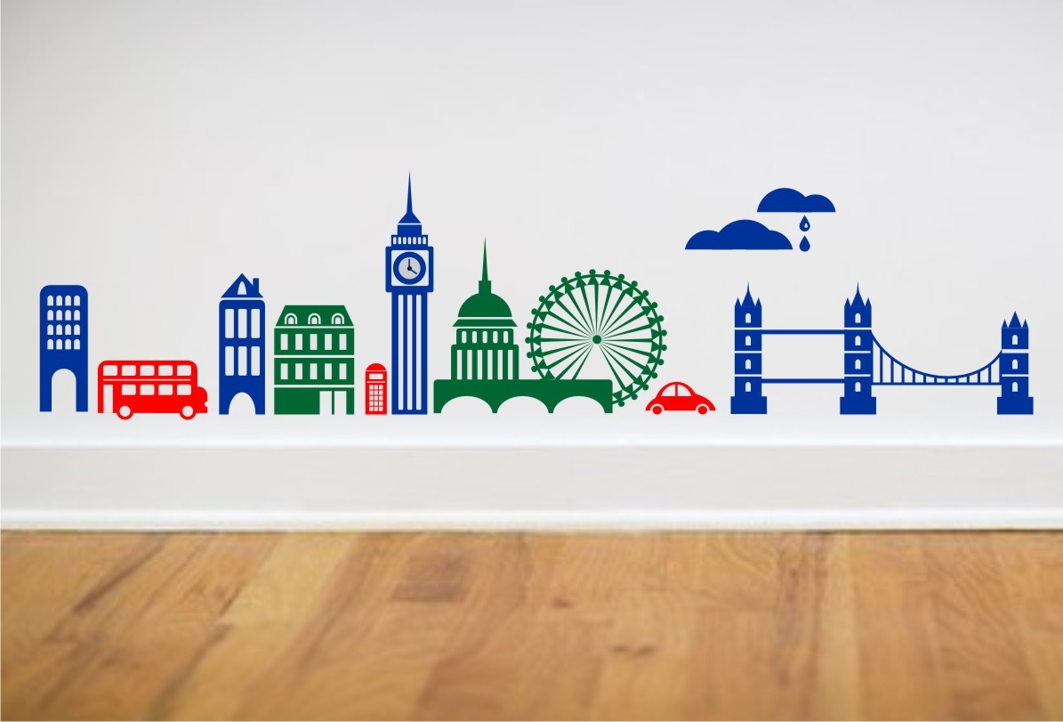 london wall decal etsy