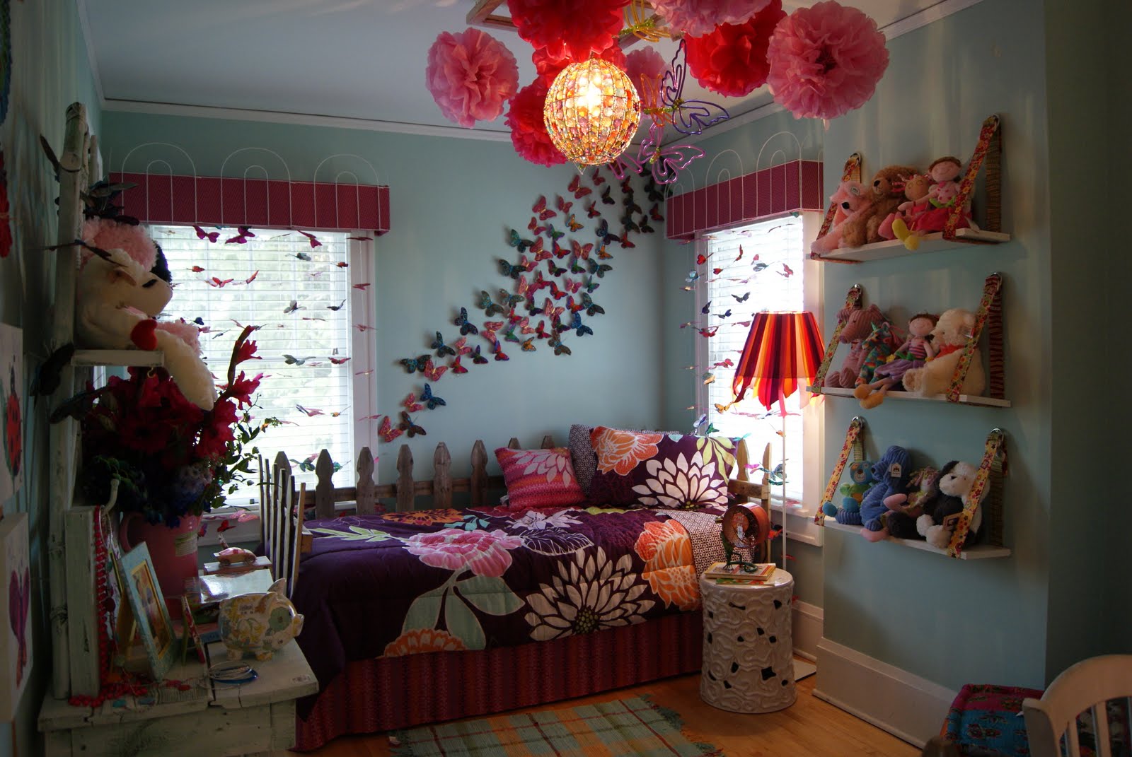 Butterfly themed bedroom in budget â€" Interior Designing Ideas