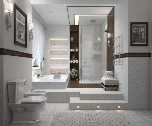 Contemporary-bathroom-in-white