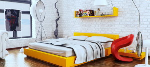 Modern-Bedroom-Design-Ideas-with-Yellow-White-Red-Trendy-Bedroom-Interior-Decoration