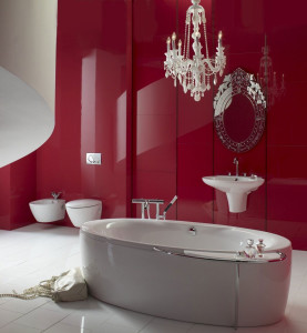 red-bathroom-design