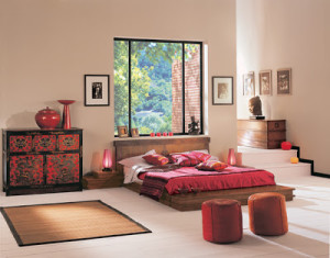 zen-bedroom-design-modern-idea-red-pink-platform-bed-oriental-minimal (1)