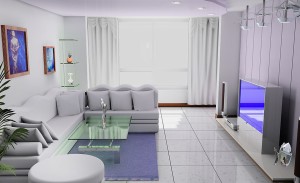 Living-room-lavender-ceiling-and-walls-rendering