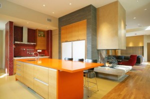 orange-color-kitchen