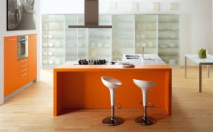 orange italian modern kitchen color scheme ideas