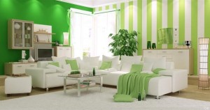 Green Living Room Interior Design-1