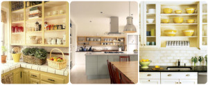 How to add space to the kitchen Open shelving - taking your cabinet doors off