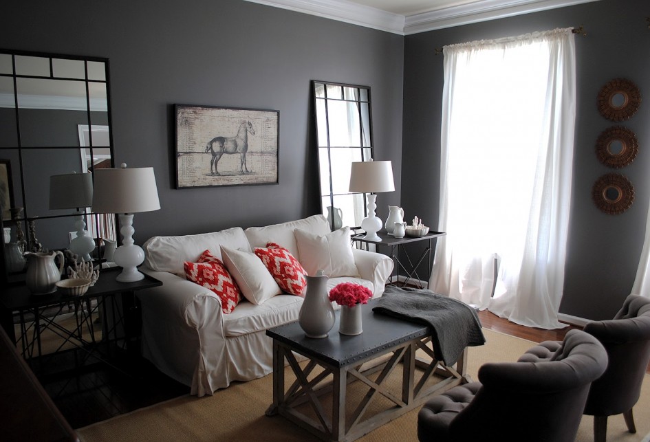 grey-living-room-with-white-couch-and-grey-chairs-also-awesome-white-table-lamp-945x643