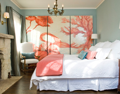 How To Adorn Room With Coral Color Interior Designing Ideas