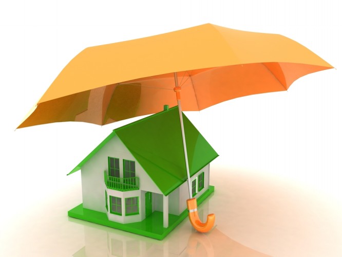 House-with-umbrella-over-it