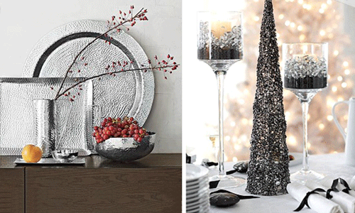 christmas-decorating-dining-room-tables-centerpieces-black-grey-white (1)