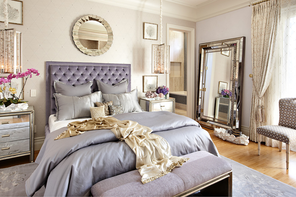 Startling-Ashley-Furniture-Las-Vegas-decorating-ideas-for-Bedroom-Eclectic-design-ideas-with-Startling-crown-molding-feminine