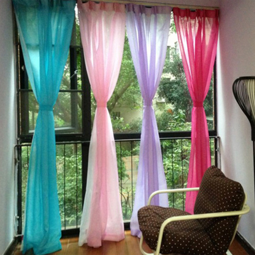 Free-shipping-high-grade-solid-curtains-for-living-room-window-screens-translucent-gauze-fabric-curtains