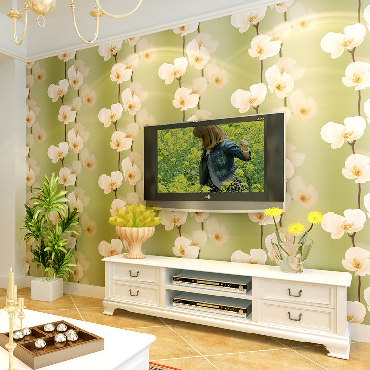 Sunshine-home-decoration-wallpaper-modern-3d-wallpaper-murals-TV-backdrop-decor-Korean-green-flower-entrance-video